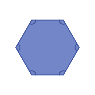 Interior angles of a regular hexagon
