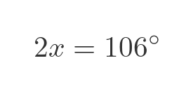 Angle at the centre of a circle question 1