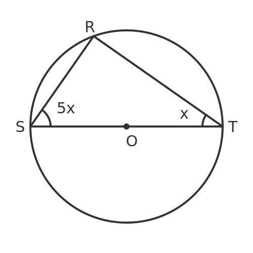 Angle in a semicircle question 3
