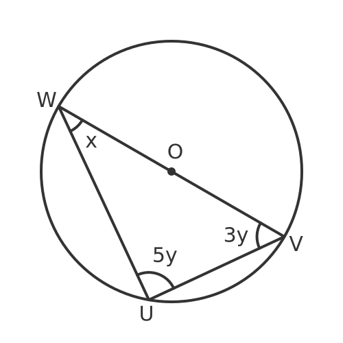Angle in a semicircle question 4