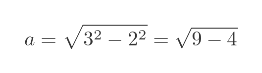 Pythagoras formula