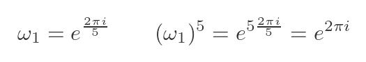 Complex cube root 1