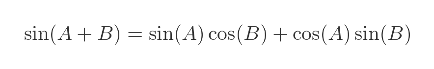 Complex sine
