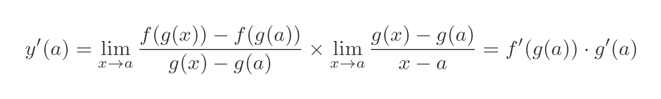 Proof of chain rule
