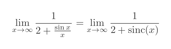 sinc function