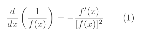 Reciprocal rule