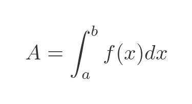 Area under curve