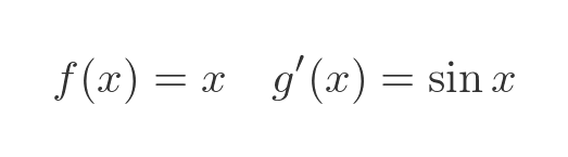 Integration by parts example 1