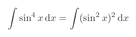Even power of cosine