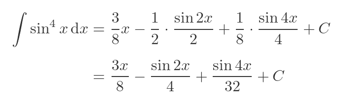 Even power of cosine