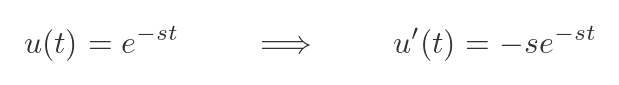 Laplace transform of derivative