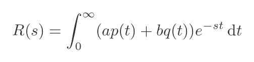 Linear combination of functions