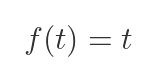 Laplace transform of t