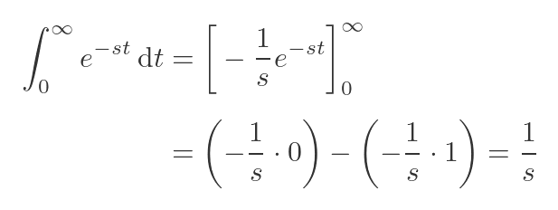 Laplace transform of t