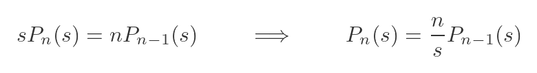 Laplace transform of t to the power n