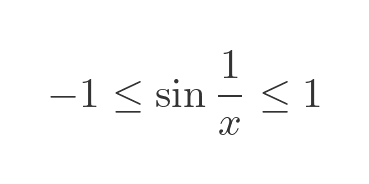 Squeeze theorem example