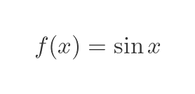 Sine function