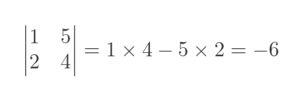 2 by 2 determinant