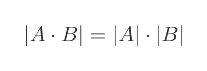 Determinant product
