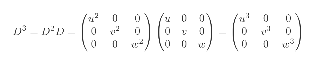 Diagonal matrices