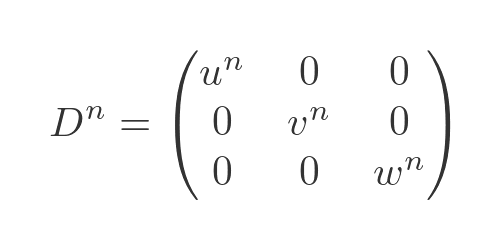 Diagonal matrices