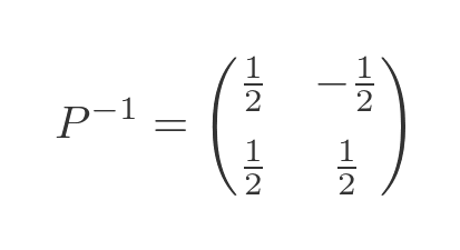 Diagonalisation using the eigenvectors and eigenvalues