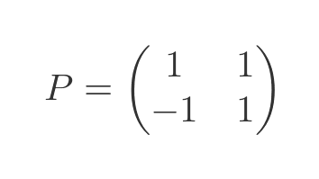 Diagonalisation using the eigenvectors and eigenvalues