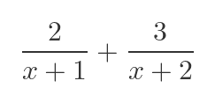 Simple partial fraction