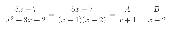 Simple partial fraction