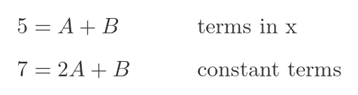 Simple partial fraction