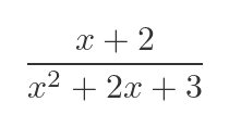 Partial fraction squared term