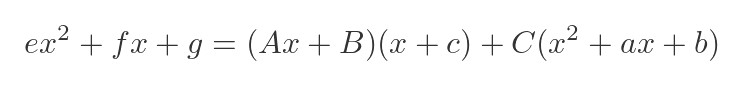 Cubic denominators