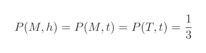 All probabilities equal